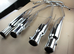Exhaust Muffler Set 4-4 Honda CB500Four CB550K1 new Repro