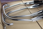 Exhaust Muffler Set 4-4 Honda CB500Four CB550K1 new Repro