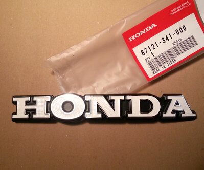 Tank Emblem left or right Honda CB750K2 CB500K0-K1 original new