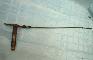 Brake cable rod deflection shaft Honda CB 550 K3