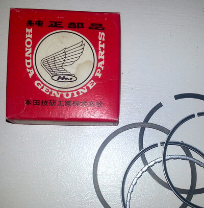 Piston Rings 0.50 Honda CB400F new