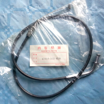 Throttle Cable close HONDA CB350F new