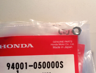 NUT HEX 5mm brake Lever Honda CB-Four new