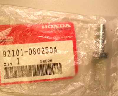 BOLT HEX 8X25 kick starter arm CB350-400-500-550-650-750Four new