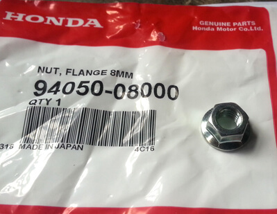 Nut Flange Cylinder Head M8 Honda CB400-500-550-750Four new