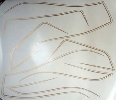 Tank Stripes Gold Honda CB750KZ RC01 new