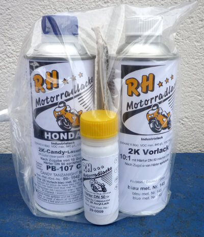 Laquer Paint Set Candy Tanzanight Blue Honda CB650F-C CB750KZ RC01