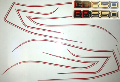 Tank Stripes Honda CB650 RC03 red for red new