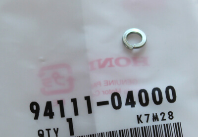 94111-04000	16x	01	0,39	0,90 Spring Washer 4mm Honda