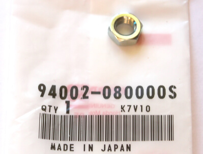 Nut Hex 8mm Honda new
