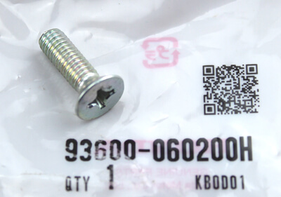 Flat Srew 6x20 Original Honda new
