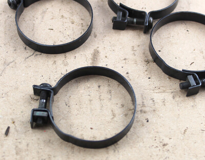 Set of clamps for suction rubbers Honda CB Seven-fifty used