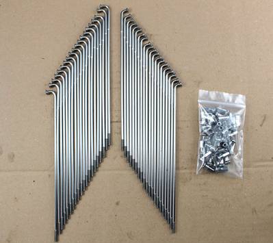 Stainless Steel Spokes Set front wheel Honda CB500Four CB550F-K CB750K0toK7-F1 new