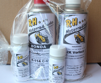 Laquer Paint Set CANDY WINE BERRY RED Honda CB750K7 CB750C GL1200-1500 VT600