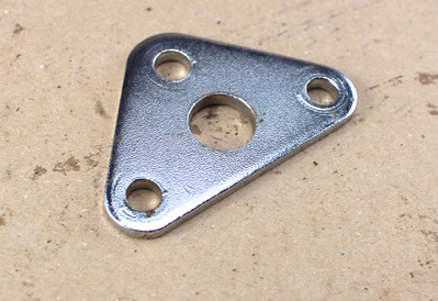 Front engine mounting plate chrome-plated Honda CB 500Four CB550F+K CB650F+C used