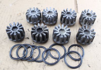 Valve cover set ribbed Honda CB350 to CB750Four used