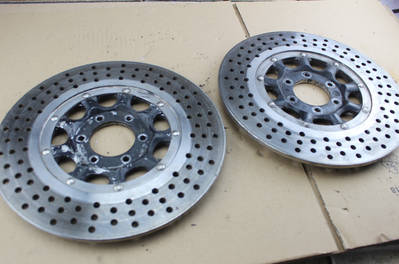 Brake disc set perforated CB750Four used