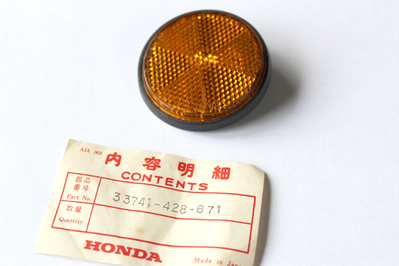 Reflector Honda CB125S FT500 XLS100-600 CT70 ZB50 NH80 NX50 new original