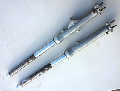 Fork assy left right set CB350Four used